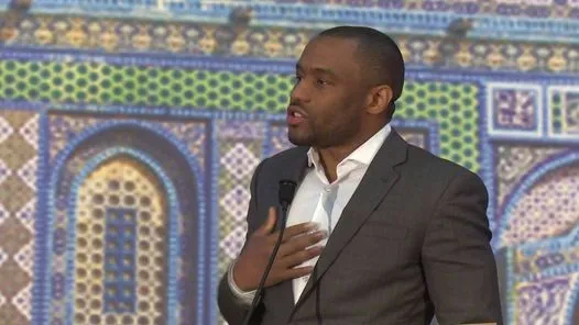 Marc Lamont Hill at AMP conference - Facebook - Apr 2018_#95